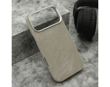 Futrola PRESTIGE LEATHER MagSafe - iPhone 17 Pro Max (6.9)/iPhone 18 Pro Max (6.9) siva (MS).