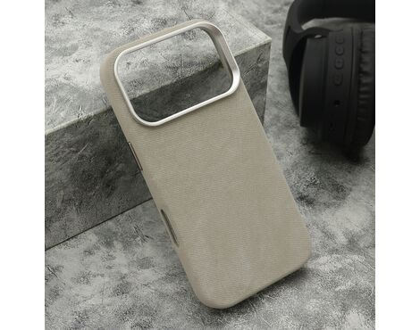 Futrola PRESTIGE LEATHER MagSafe - iPhone 17 Pro (6.3)/iPhone 18 Pro (6.3) siva (MS).