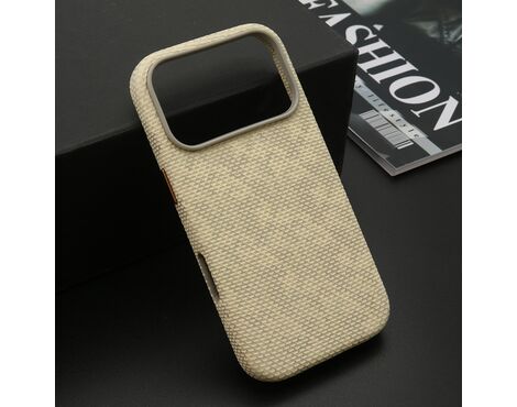 Futrola WOVEN TOUCH MagSafe - iPhone 17 Pro/iPhone 18 Pro (6.3) krem (MS).