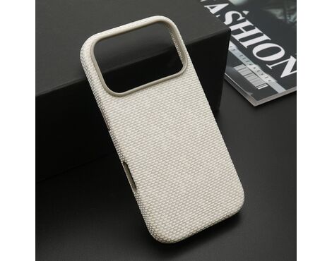 Futrola WOVEN TOUCH MagSafe - iPhone 17 Pro/iPhone 18 Pro (6.3) bela (MS).