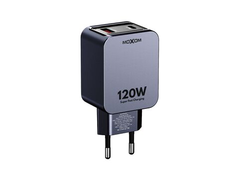 Kucni punjac MOXOM MX-HC316 Turbo 120W AVS + Type C Type C kabl crni (MS).