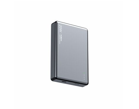 Univerzalna Back Up Baterija MagSafe Moxom Ultra Thin MX-PB213 PD20W + Wireless 15W 10000mAh sivi (MS).