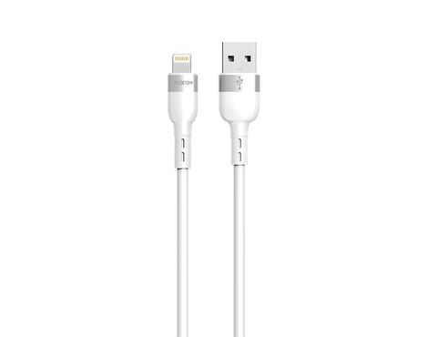 USB data kabl Moxom MX-CB184 3A lightning 1m beli (MS).