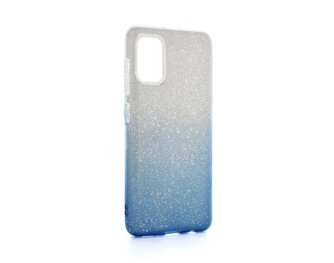 Futrola Double Crystal Dust - Samsung A415F Galaxy A41 plavo srebrna.