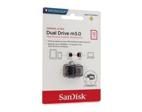 USB Flash memorija SanDisk Ultra 16GB m3.0 Grey&Silver.