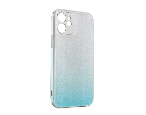 Futrola Glass Glitter - iPhone 12 Mini 5.4 plava.