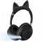 Bluetooth slusalice Cat Ear crne.