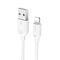 USB data kabl Comicell Superior CO-BX14 2.4A Lightning 2m beli (MS).