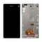 LCD displej (ekran) - Sony Xperia Z1 compact/D5503+touch screen crni+frame beli.
