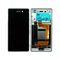 LCD displej (ekran) - Sony Xperia M4 Aqua/E2303+touch screen crni+frame zlatni SPO SH.
