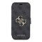 Futrola Guess Bk Pu leather 4G Metal Logo - iPhone 15 siva (GUBKP15S4GMGGR).