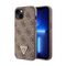 Futrola Guess Hc PU Leather 4G Triangle Strass - iPhone 15 braon (GUHCP15SP4TDPW).