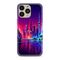 Silikonska futrola ultra tanka (skin) PRINT CLEAR NEON WAVE - iPhone 14 Pro Max (6.7) NW05 (MS).