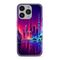 Silikonska futrola ultra tanka (skin) PRINT CLEAR NEON WAVE - iPhone 14 Pro (6.1) NW05 (MS).