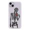 Silikonska futrola ultra tanka (skin) PRINT CLEAR - iPhone 14 Plus (6.7) ND0303 (MS).