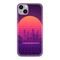 Silikonska futrola ultra tanka (skin) PRINT CLEAR NEON WAVE - iPhone 14 Plus (6.7) NW04 (MS).