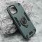 Futrola Square Ring - iPhone 15 zelena (MS).