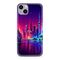 Silikonska futrola ultra tanka (skin) PRINT CLEAR NEON WAVE - iPhone 14 Plus (6.7) NW05 (MS).