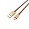 Data kabl LDNIO LS25 micro USB zlatni 1m.