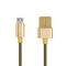 Data kabl REMAX Silver serpent series RC-080m micro USB zlatni 1m.