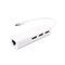 Adapter Type C na 3 USB 2.0 + RJ45 (100Mb) JWD-T4.