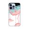 Silikonska futrola PRINT - iPhone 13 Pro Pink Flamingos.