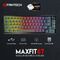 Tastatura Mehanicka Gaming Fantech MK858 RGB Maxfit67 crna (white switch).