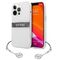 Futrola Guess 4G Stripe Charm - iPhone 13 Pro Max 6.7 siva (GUHCP13XKB4GGR).
