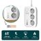 Produzni kabl LDNIO SE3436 EU 3 uticnice + 2xUSB QC 2xPD GaN 2m.