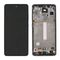 LCD displej (ekran) - Samsung A528B/Galaxy A52s 5G + touchscreen + frame black (crni) Service Pack ORG/GH82-26861A.
