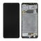LCD displej (ekran) - Samsung A325/Galaxy A32 2021 + touchscreen + frame black (crni) Service Pack ORG/GH82-25566A.