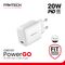 Kucni punjac Fantech PowerGO CWD101 PD 20W beli.