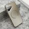 Futrola COLOR METAL MagSafe - iPhone 16 (6.1) srebrna (MS).