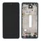 LCD displej (ekran) - Samsung A525/Galaxy A52 2021 + touchscreen + frame Blue Service Pack ORG/GH82-25524B.