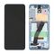 LCD displej (ekran) - Samsung G980F Galaxy S20 + touchscreen + frame Blue (no front cam) Service Pack ORG/GH82-31432D.