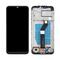LCD displej (ekran) - Motorola Moto G8 Power Lite + touchscreen + frame black (crni) CHO.
