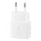 Samsung kucni punjac (USB Type-C) 3A 25W sa kablom beli (EP-T2510-NBE).