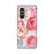 Silikonska futrola PRINT Skin - Huawei Nova 10 Pink Flowers.