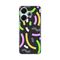 Silikonska futrola PRINT - Xiaomi Redmi 13 Happy Lines gray.