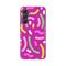 Silikonska futrola PRINT - Samsung A546B Galaxy A54 5G Happy Lines pink.