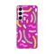 Silikonska futrola PRINT - Samsung A356B Galaxy A35 5G Happy Lines pink.