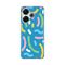 Silikonska futrola PRINT - Xiaomi Redmi 13 Happy Lines blue.