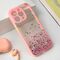 Futrola Frame Glitter - iPhone 15 Pro 6.1 roze.