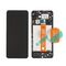 LCD displej (ekran) - Samsung A125 Galaxy A12 + touchscreen + frame black (crni) Service Pack ORG/GH82-26485A.