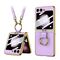 Futrola GOLD EDGE - Samsung F741B Galaxy Z Flip 6 5G ljubicasta (GKK case) (MS).