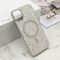 Futrole GLAM GLOW MagSafe - iPhone 11 (6.1) srebrna (MS).
