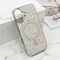 Futrole GLAM GLOW MagSafe - iPhone 16 (6.1) srebrna (MS).