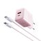 Kucni punjac Moxom MX-HC206 18W FAST Type C na Type C pink (MS).