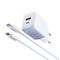 Kucni punjac Moxom MX-HC206 18W FAST Type C na Type C plavi (MS).