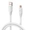 Data kabl KONFULON DL24, 5A, 120W, USB na iPhone lightning beli 1m.